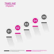 Modern time line design template N62