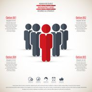 Business management strategy or human resource infographic N86