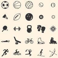 vector set of 25 sport icons N2