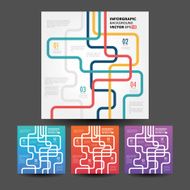 Vector line business concept template N29