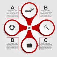 Abstract infographic in the form of metabolic Design elements N23