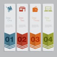 Infographic Design number banners template graphic or website layout N86