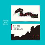 professional brush vector business card set N2
