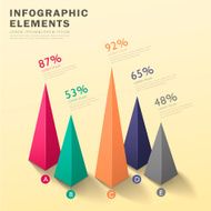abstract pyramid chart infographics N8