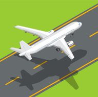 Airplane taking off