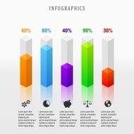 Digital illustration Infographic Abstract 3D
