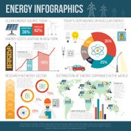 Worldwide clean energy distribution infographics presentation