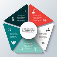Vector circle element for infographic N113