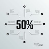 info graphics design with 50