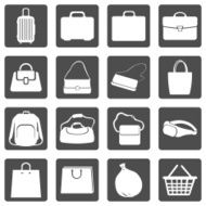 Vector Set of Bags Icons N16