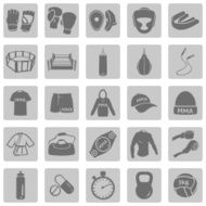 Vector Set of Mix Martial Arts Icons N22