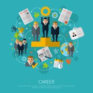 Human resources career concept print