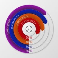 Vector illustration infographics circles