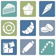 Vector Set of Dessert Icons N22
