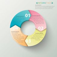 Infographics Business circle template N9