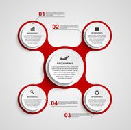 Abstract circle infographic in the form of metabolic Design elements N2