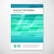 Modern Vector abstract shape brochure report design template