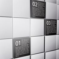 Abstract cubes infographic design elements N3