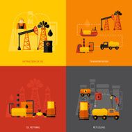 Oil Industry Flat