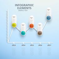 abstract line chart infographics N2