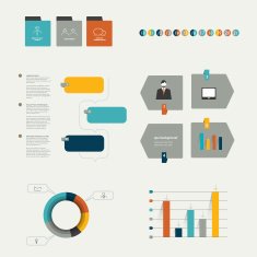 Minimalistic modern infographic folder N3