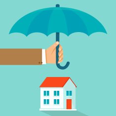 Vector house insurance concept in flat style N2