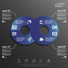 abstract 3d paper infographics N110