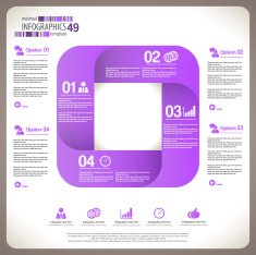 Minimal infographic template N48