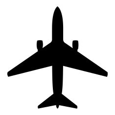 vector plane silhouette