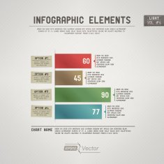Infographic Elements Bar Graph - Light