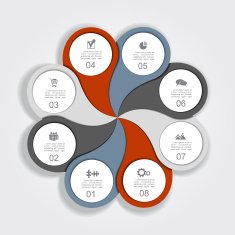 Infographic design template with elements and icons Vector N32