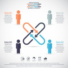 Business management strategy or human resource infographic N81