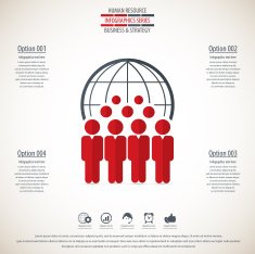 Business management strategy or human resource infographic N82