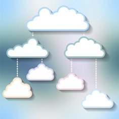 Templates for the text in form of clouds N2