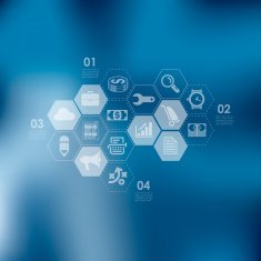 business infographic with unfocused background N279