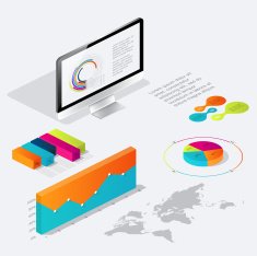 Flat 3d isometric infographic for your business presentations N4