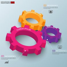 Infographics vector design template N419