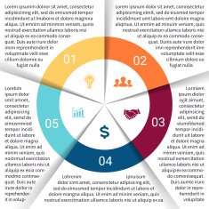 Vector circle infographic Template for cycle diagram graph presentation and N62