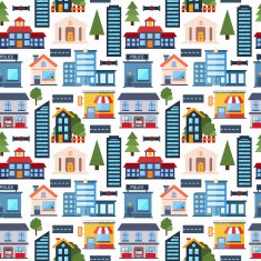 Modern flat vector seamless pattern background N2