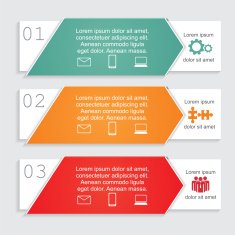 Infographic card report template Vector illustration N2