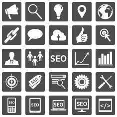 Vector Set of SEO Icons N23