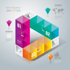 Infographics vector design template N421