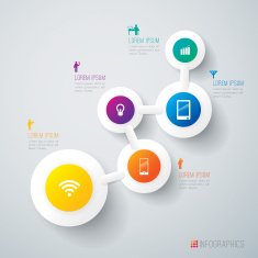 Infographics vector design template N426