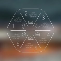 Circle line infographic Template for cycle diagram graph presentation and N35