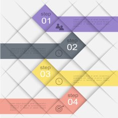 Vector colorful info graphics for your business presentations N406