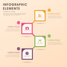 abstract flow chart infographics N42