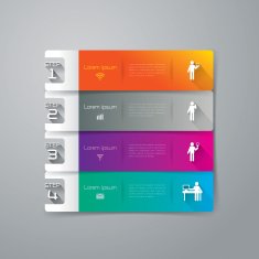 Infographics vector design template N429