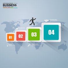 Infographics vector design template N432