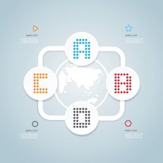 Modern Design Minimal style infographic template N36