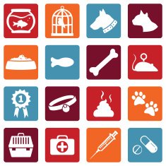 Vector Set of Pets Icons N24